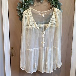 Free People Sheer Blouse